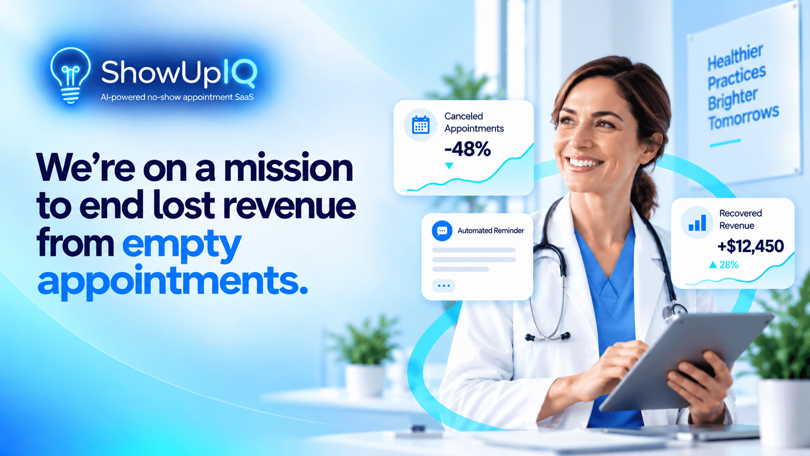 ShowUpIQ mission to end lost revenue from empty appointments