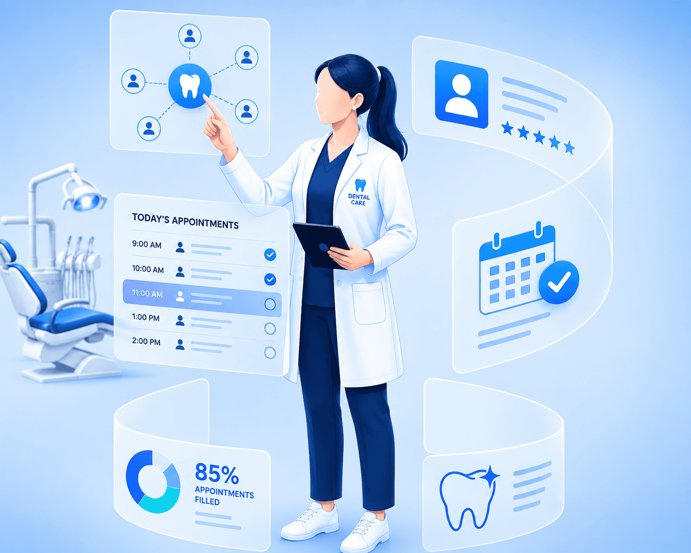 Dental appointment utilization dashboard