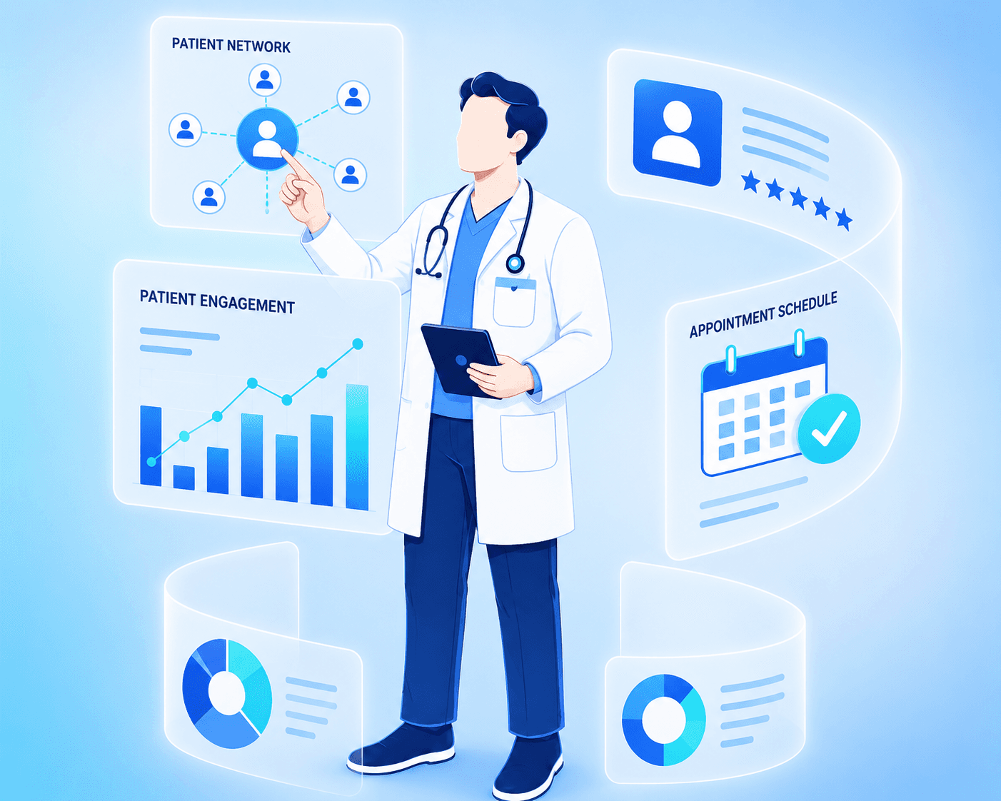 Medical practice appointment utilization dashboard